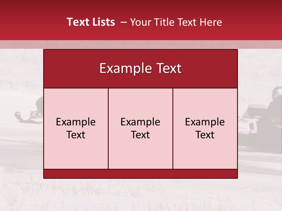 Snow Mobiles PowerPoint Template