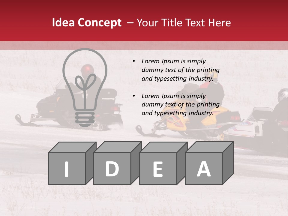 Snow Mobiles PowerPoint Template