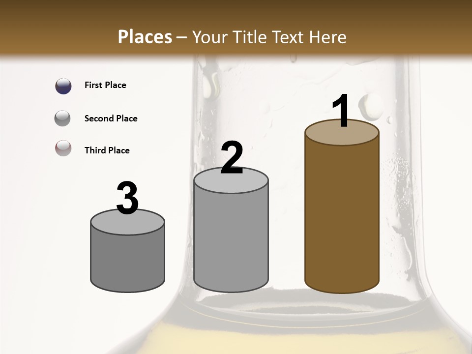 Olive Oil Bottle Closeup (2) PowerPoint Template