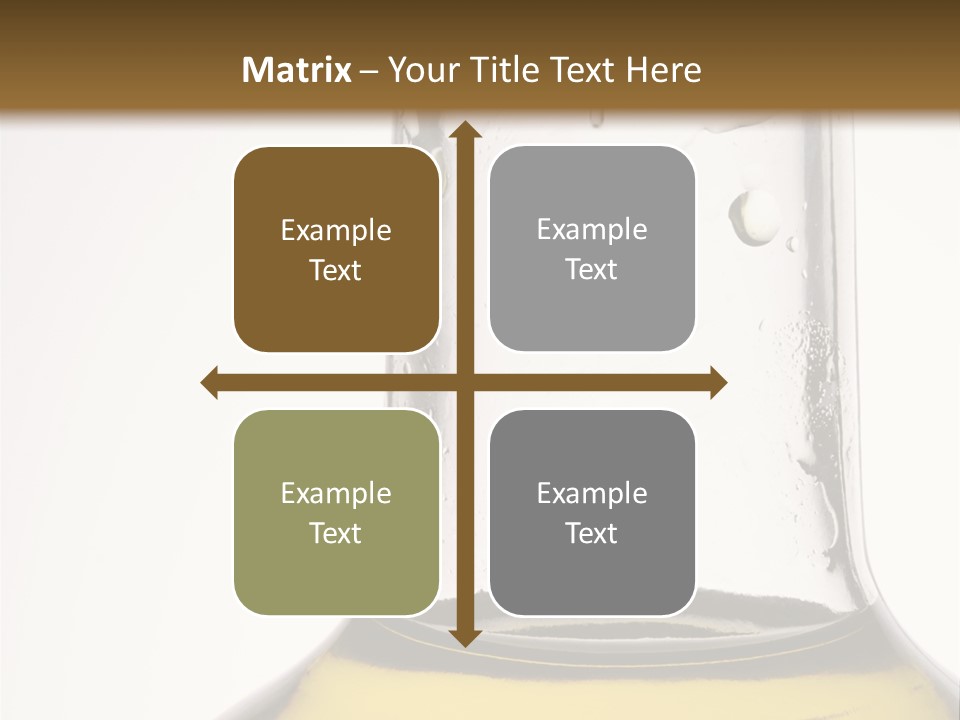 Olive Oil Bottle Closeup (2) PowerPoint Template