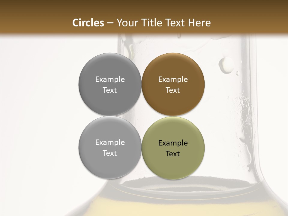 Olive Oil Bottle Closeup (2) PowerPoint Template