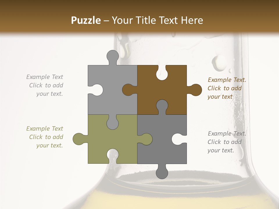 Olive Oil Bottle Closeup (2) PowerPoint Template