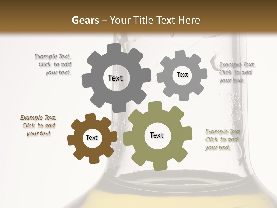 Olive Oil Bottle Closeup (2) PowerPoint Template