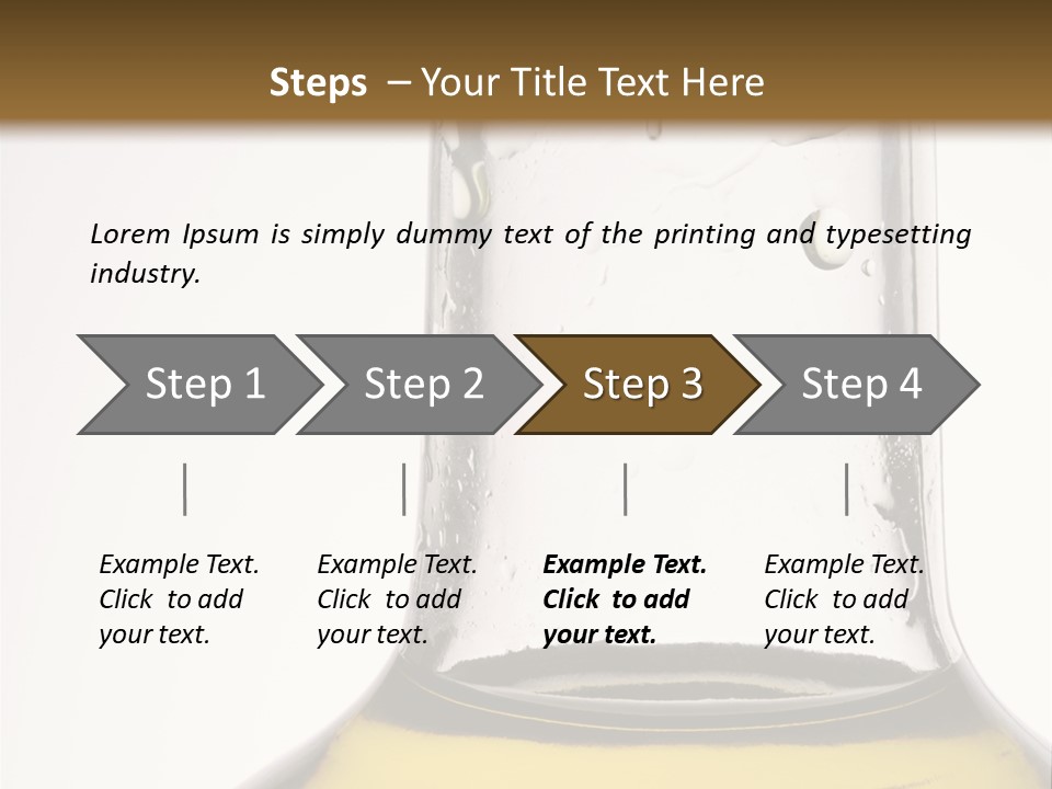 Olive Oil Bottle Closeup (2) PowerPoint Template