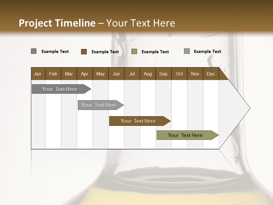 Olive Oil Bottle Closeup (2) PowerPoint Template