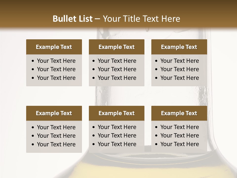 Olive Oil Bottle Closeup (2) PowerPoint Template