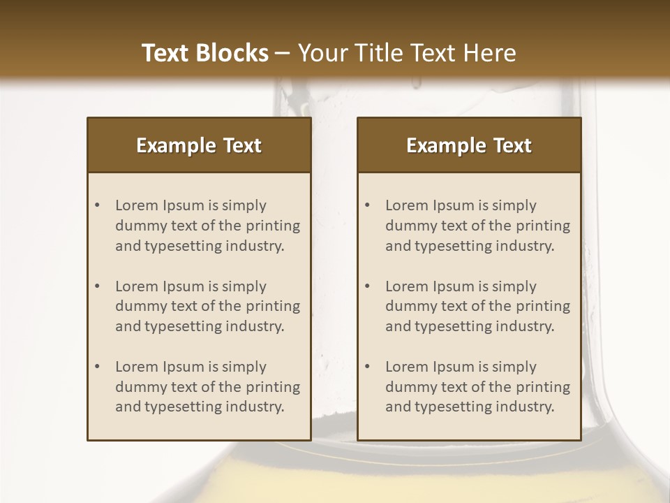 Olive Oil Bottle Closeup (2) PowerPoint Template