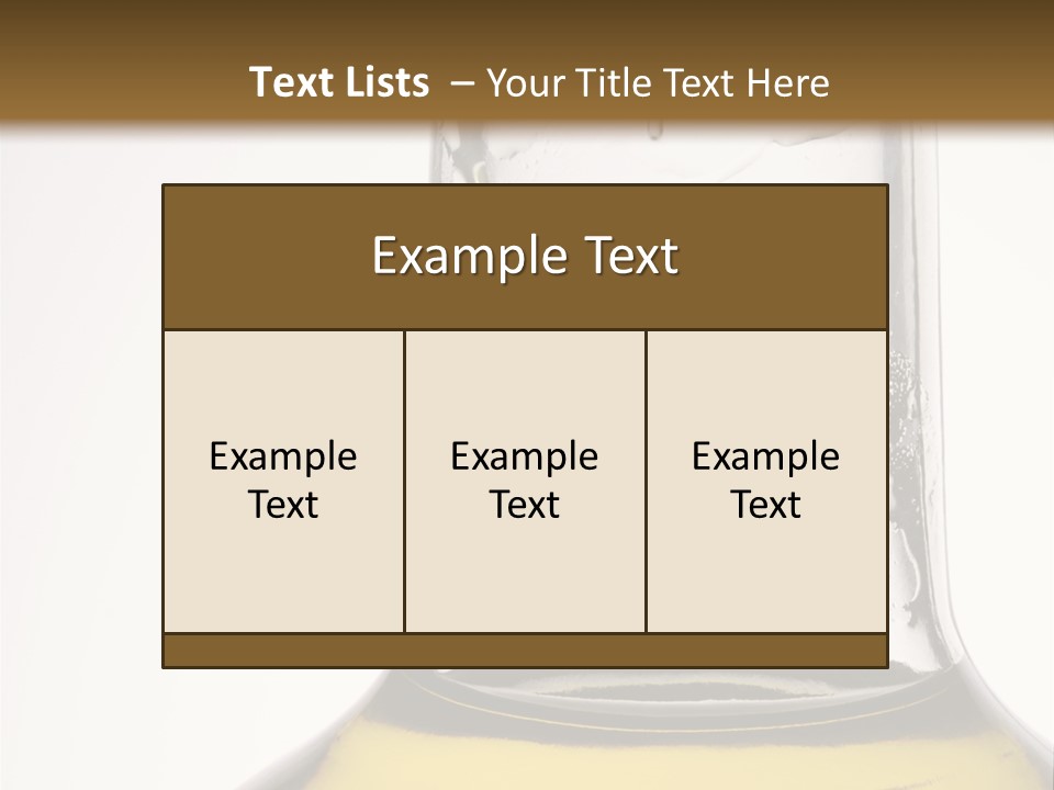 Olive Oil Bottle Closeup (2) PowerPoint Template