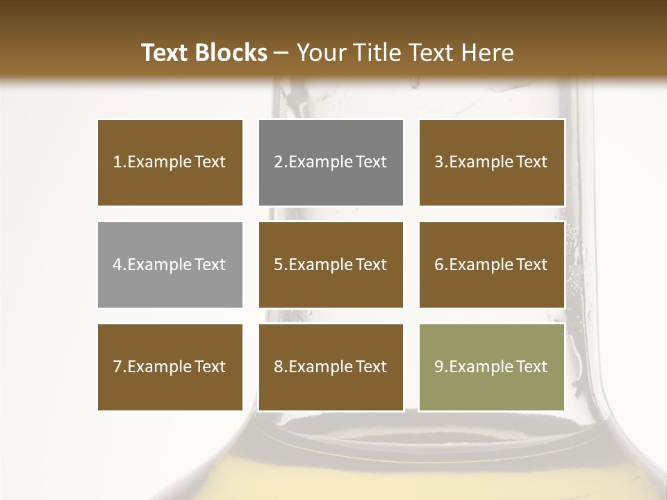 Olive Oil Bottle Closeup (2) PowerPoint Template