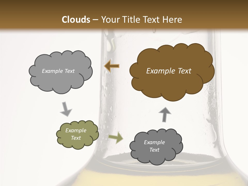 Olive Oil Bottle Closeup (2) PowerPoint Template