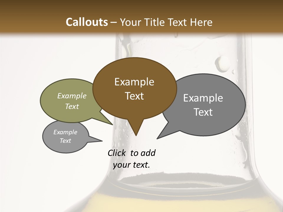 Olive Oil Bottle Closeup (2) PowerPoint Template