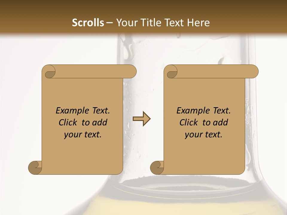 Olive Oil Bottle Closeup (2) PowerPoint Template