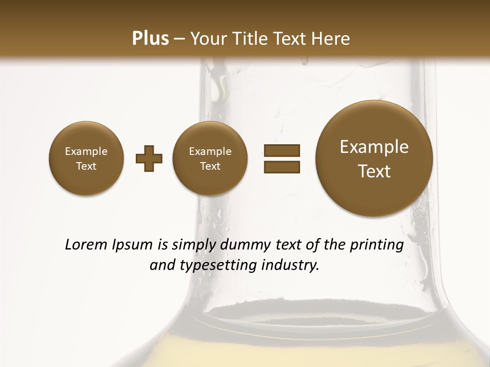 Olive Oil Bottle Closeup (2) PowerPoint Template