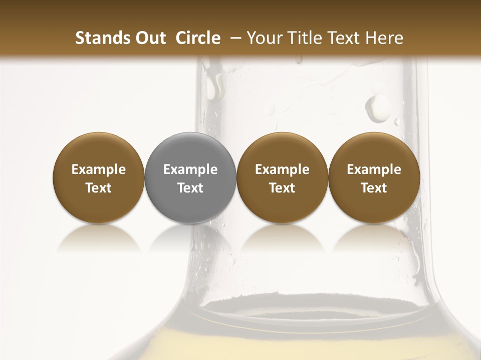Olive Oil Bottle Closeup (2) PowerPoint Template
