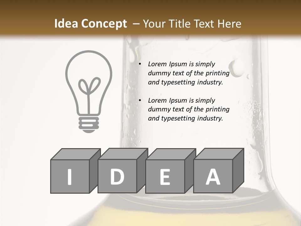 Olive Oil Bottle Closeup (2) PowerPoint Template