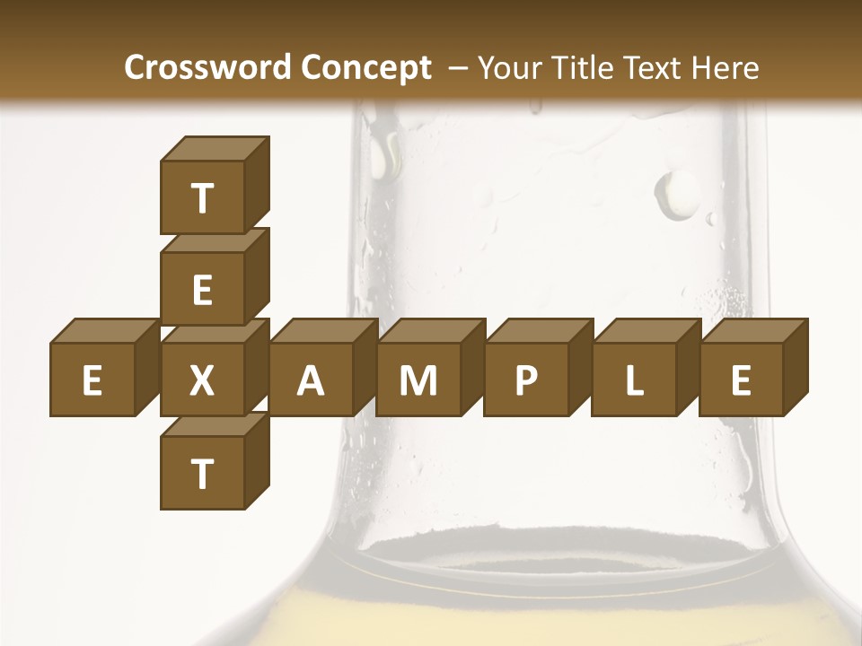 Olive Oil Bottle Closeup (2) PowerPoint Template