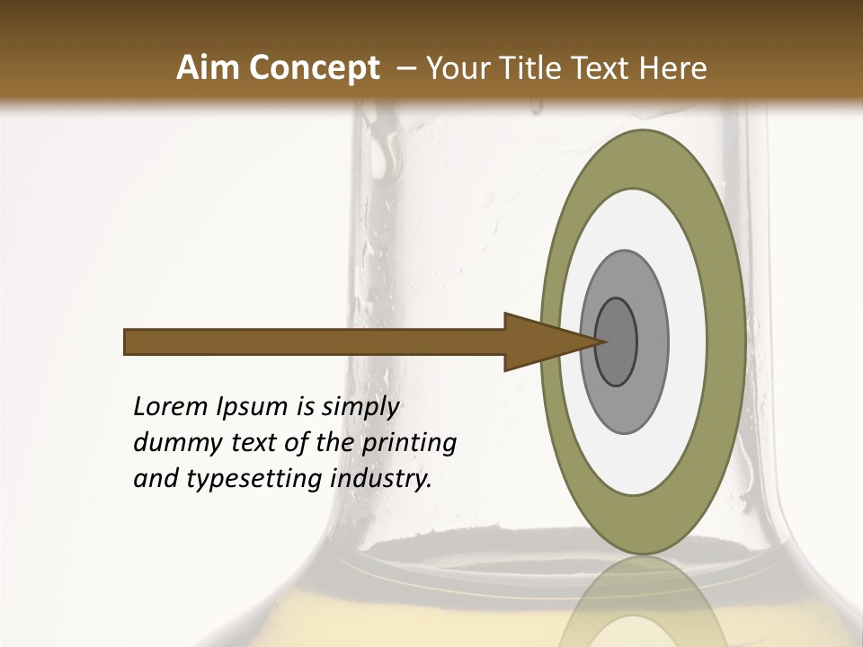 Olive Oil Bottle Closeup (2) PowerPoint Template