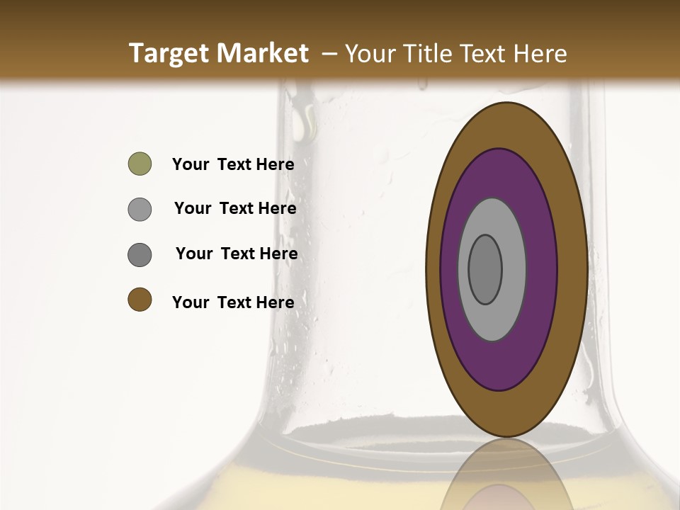 Olive Oil Bottle Closeup (2) PowerPoint Template