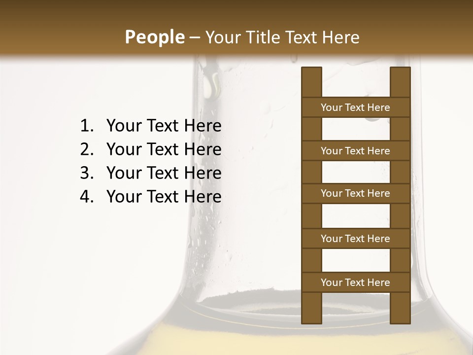 Olive Oil Bottle Closeup (2) PowerPoint Template