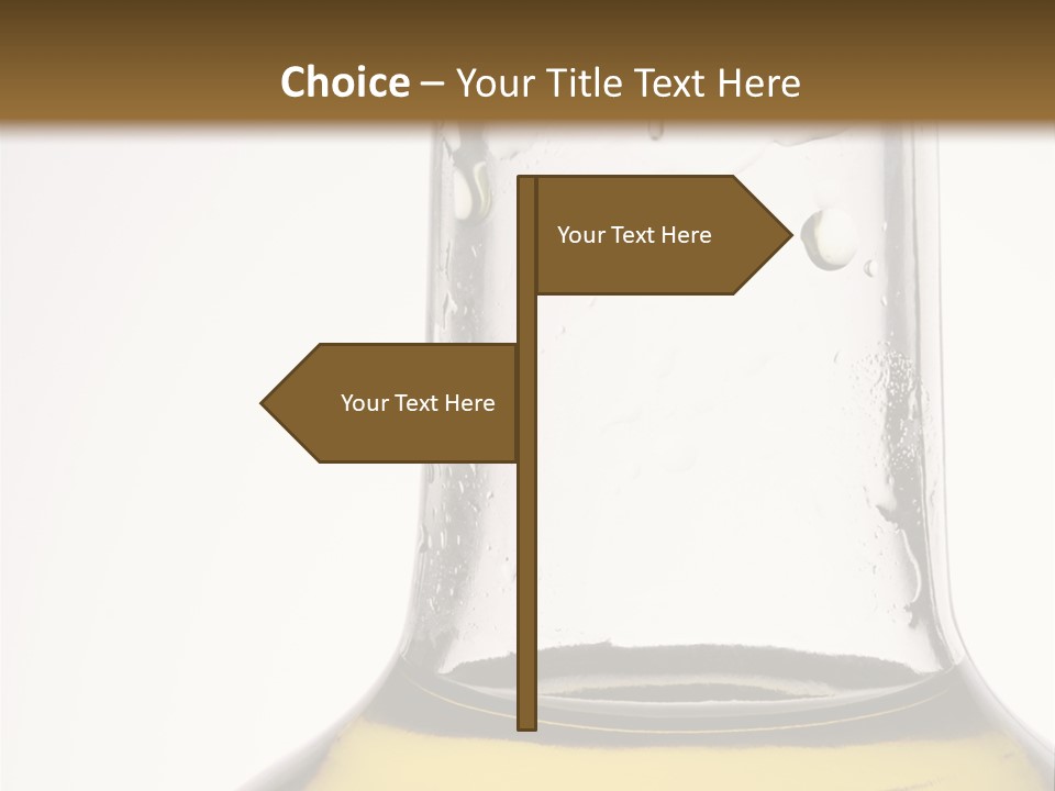 Olive Oil Bottle Closeup (2) PowerPoint Template