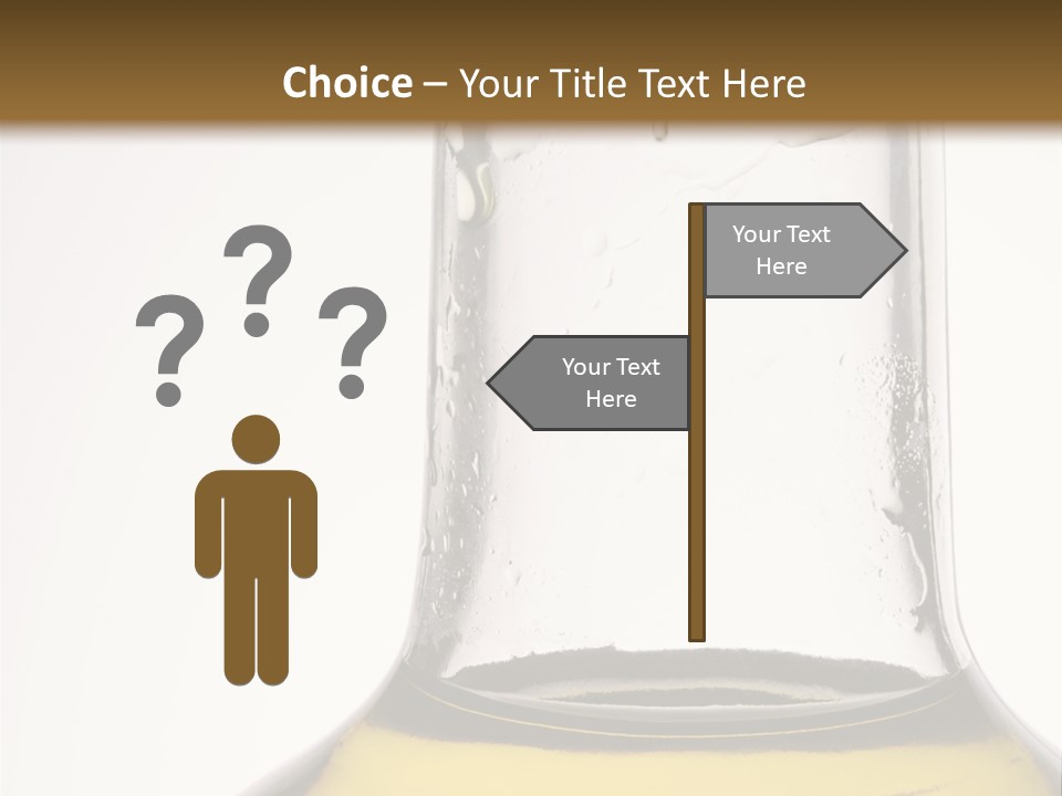 Olive Oil Bottle Closeup (2) PowerPoint Template