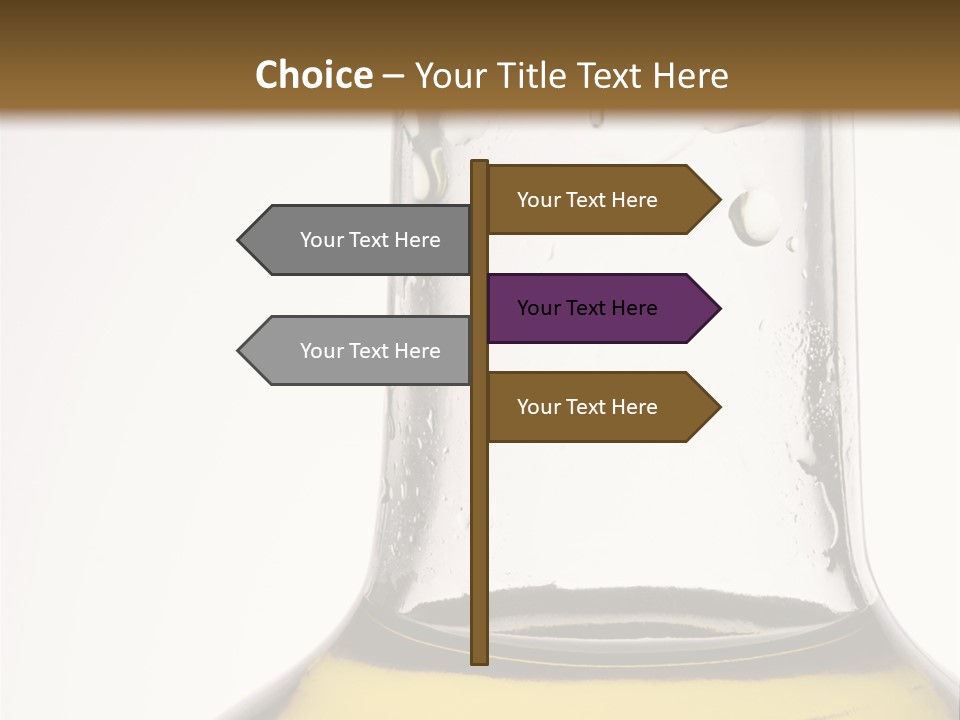 Olive Oil Bottle Closeup (2) PowerPoint Template