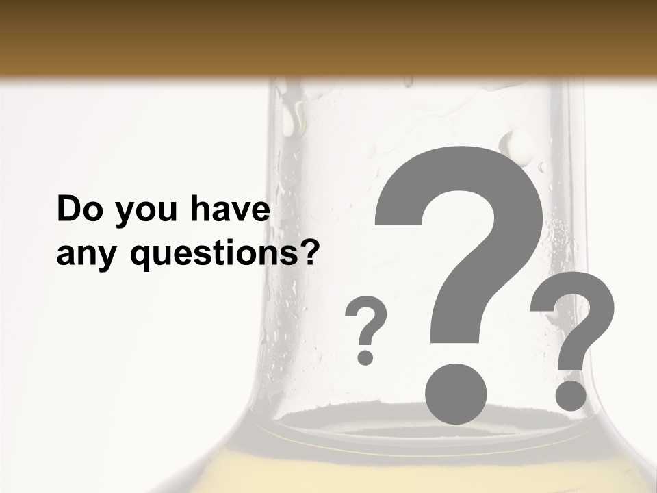 Olive Oil Bottle Closeup (2) PowerPoint Template