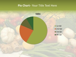 A Bunch Of Different Types Of Vegetables On A Table PowerPoint Template