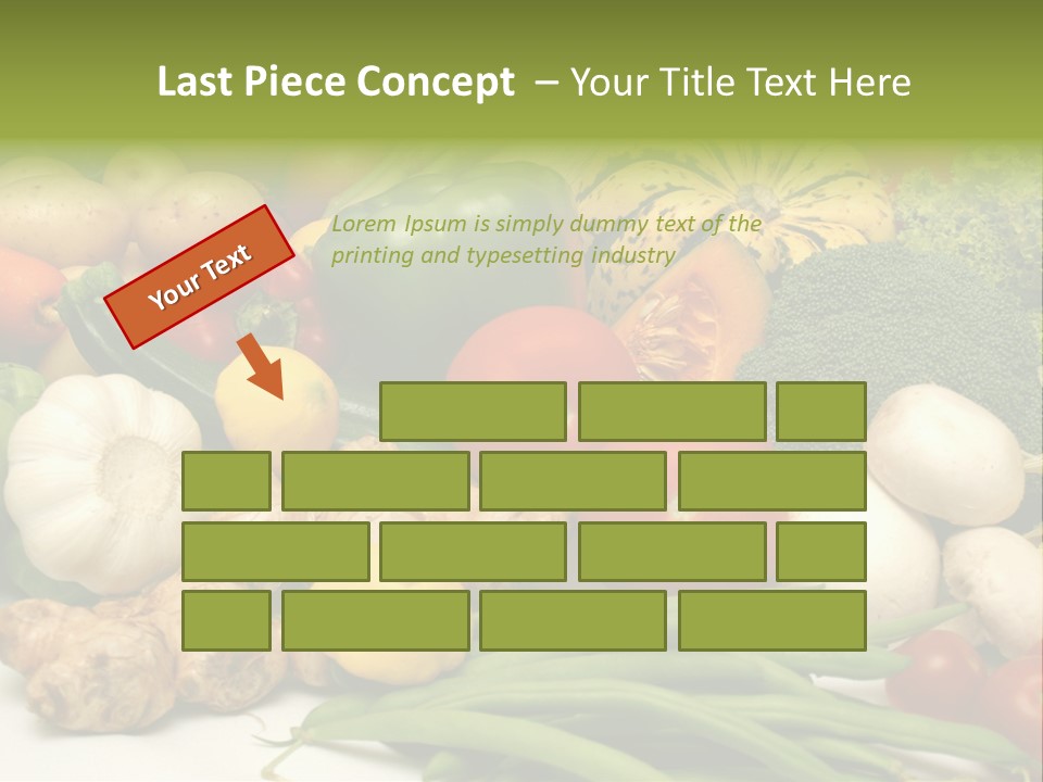 A Bunch Of Different Types Of Vegetables On A Table PowerPoint Template