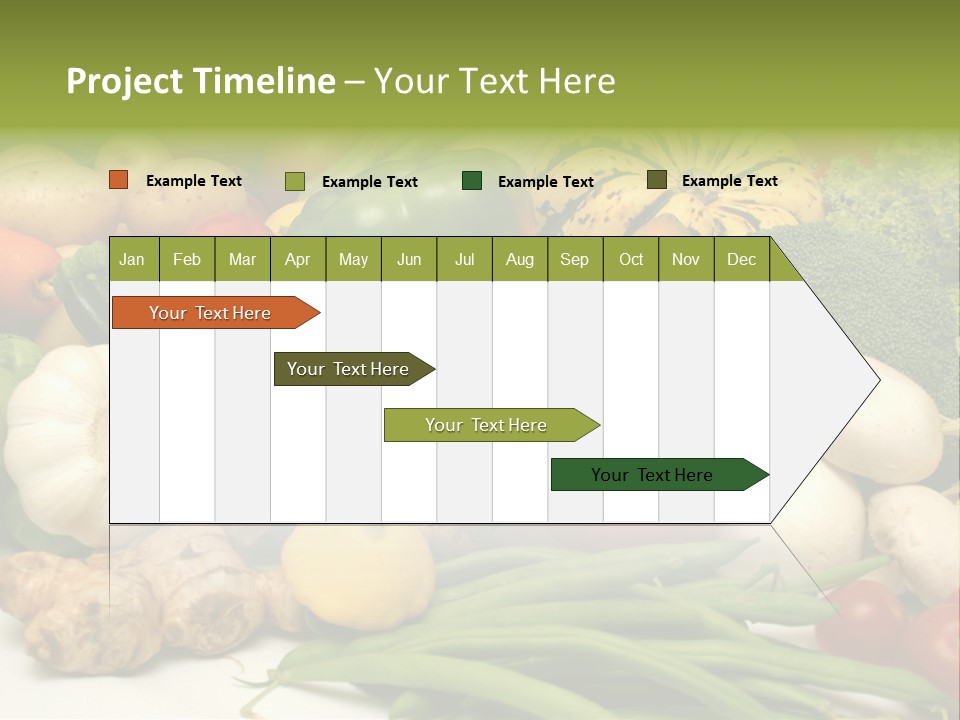A Bunch Of Different Types Of Vegetables On A Table PowerPoint Template