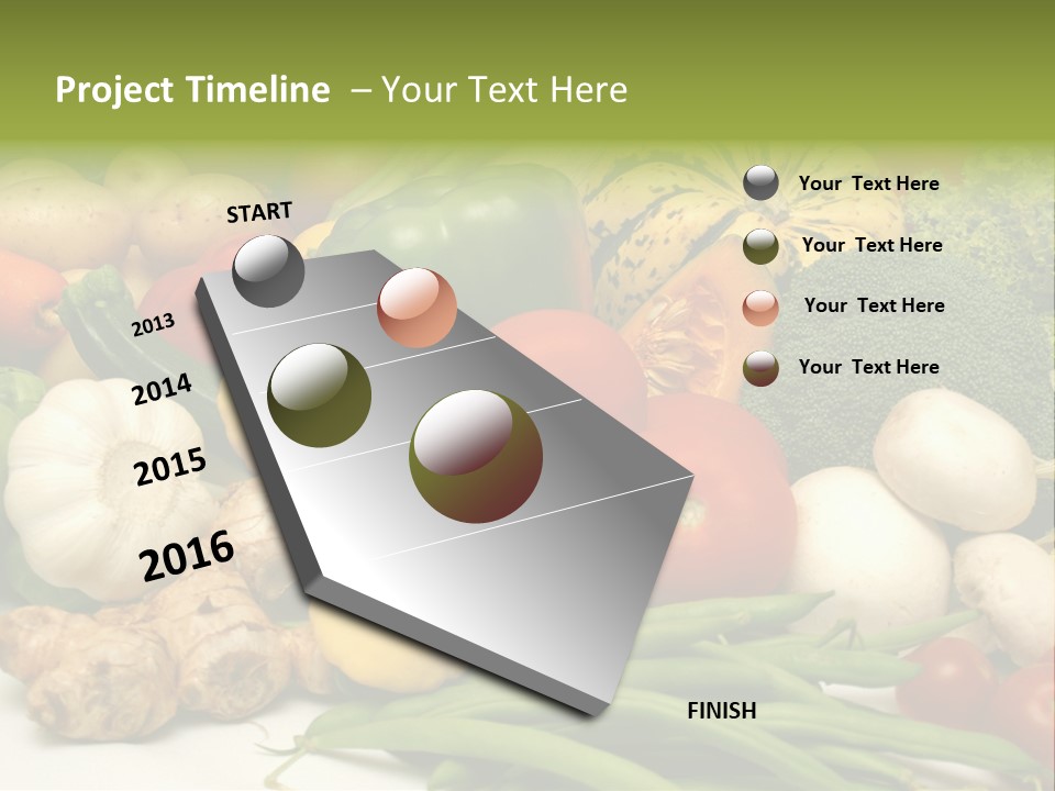 A Bunch Of Different Types Of Vegetables On A Table PowerPoint Template