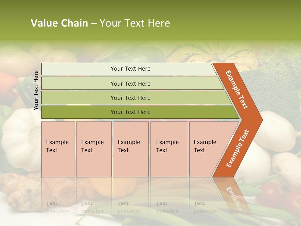 A Bunch Of Different Types Of Vegetables On A Table PowerPoint Template