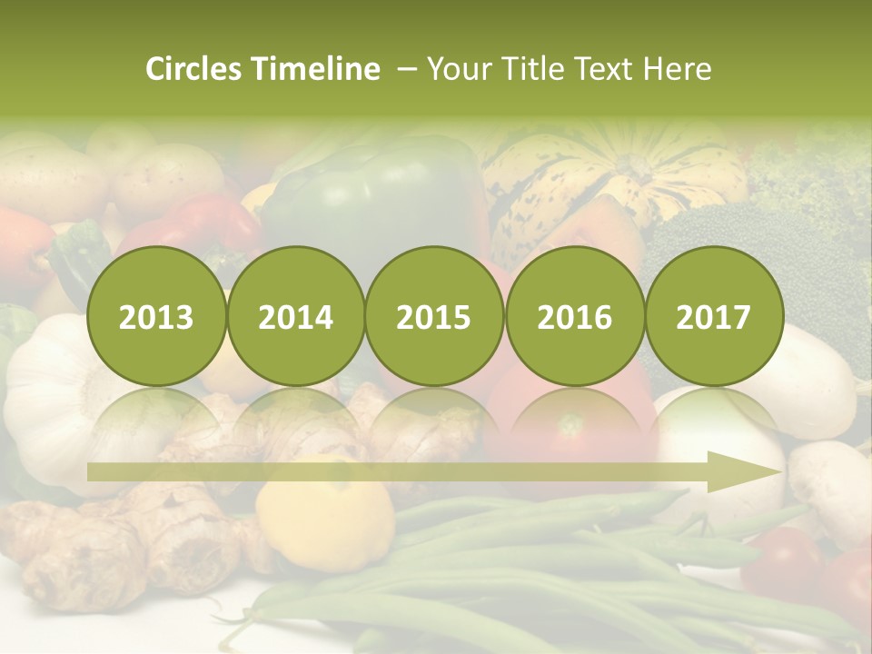 A Bunch Of Different Types Of Vegetables On A Table PowerPoint Template