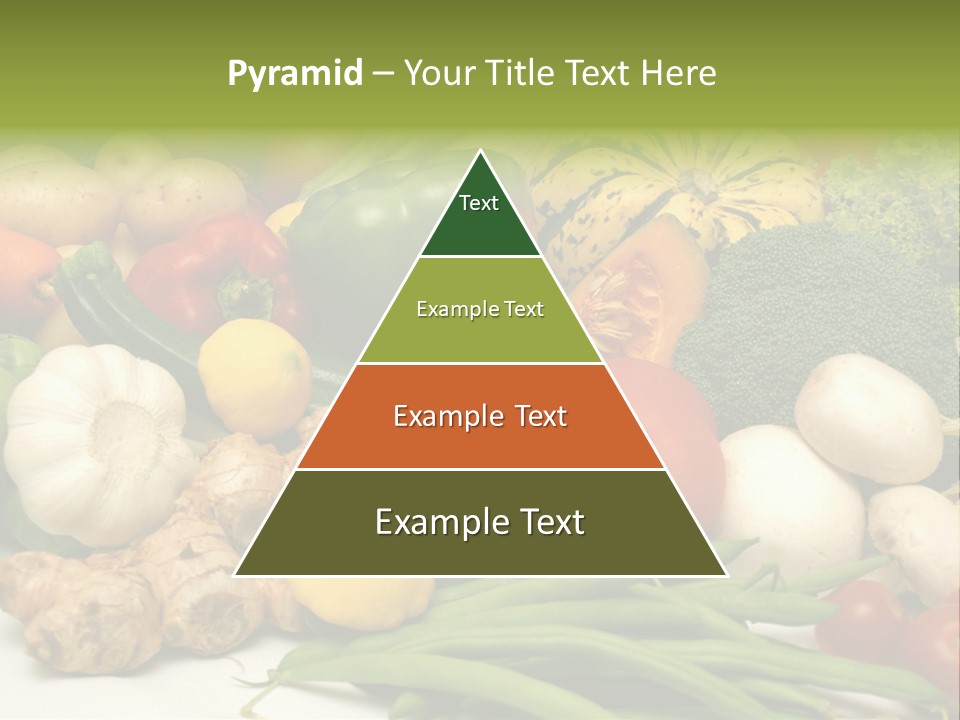A Bunch Of Different Types Of Vegetables On A Table PowerPoint Template