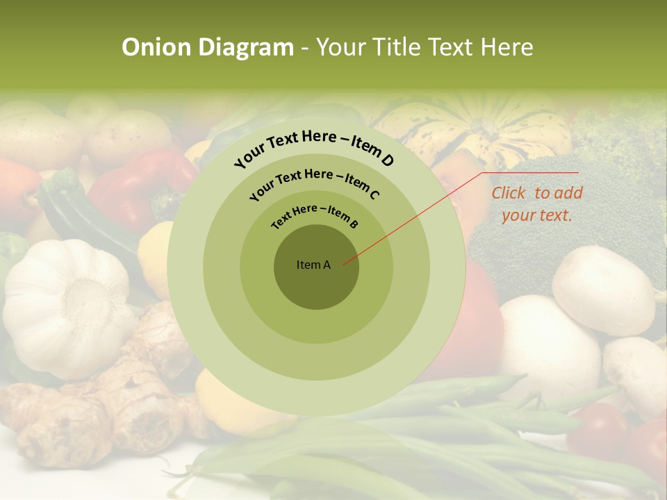 A Bunch Of Different Types Of Vegetables On A Table PowerPoint Template