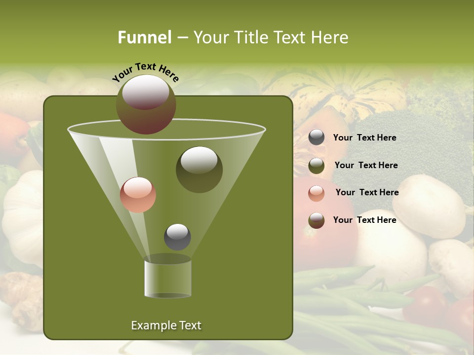 A Bunch Of Different Types Of Vegetables On A Table PowerPoint Template