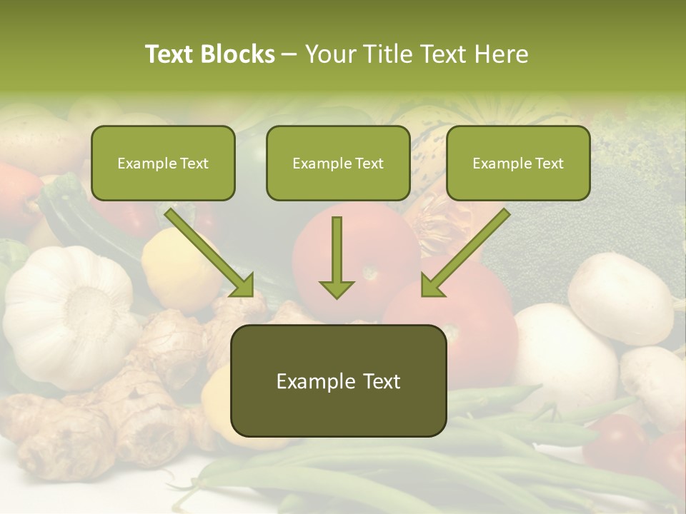 A Bunch Of Different Types Of Vegetables On A Table PowerPoint Template