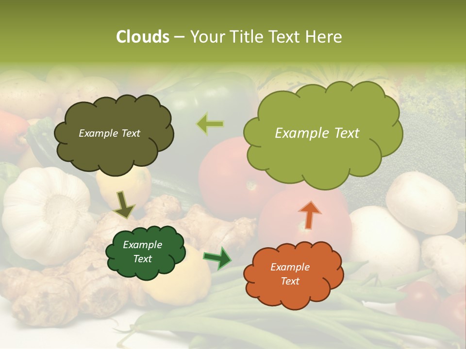 A Bunch Of Different Types Of Vegetables On A Table PowerPoint Template