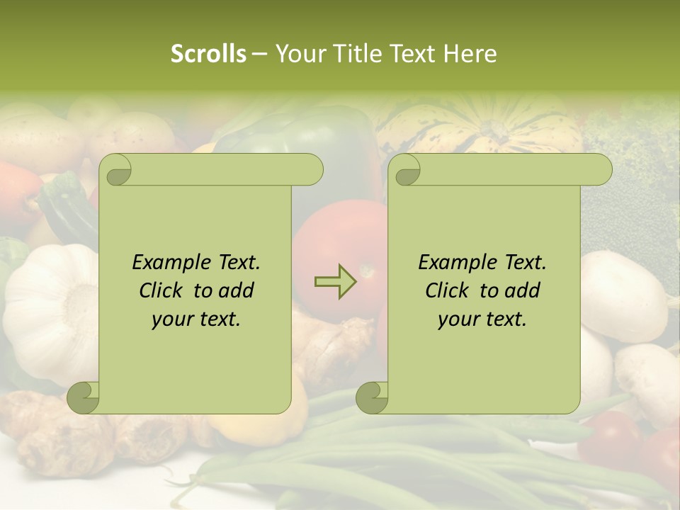 A Bunch Of Different Types Of Vegetables On A Table PowerPoint Template