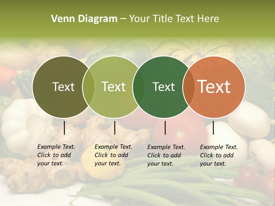A Bunch Of Different Types Of Vegetables On A Table PowerPoint Template