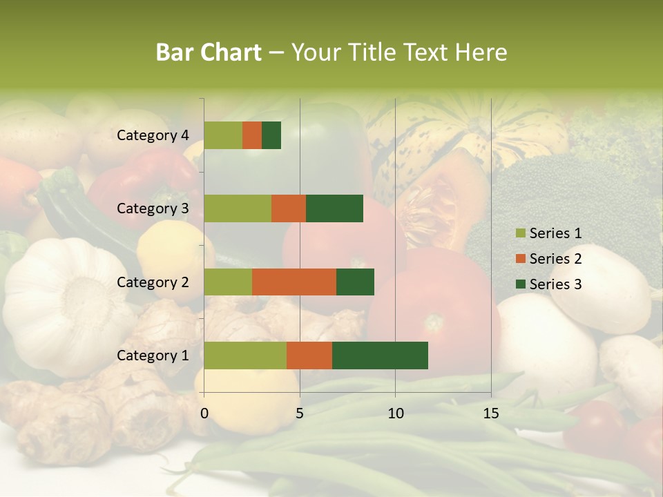 A Bunch Of Different Types Of Vegetables On A Table PowerPoint Template