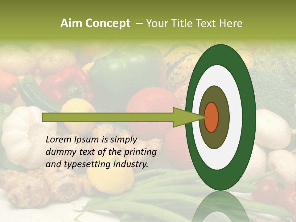 A Bunch Of Different Types Of Vegetables On A Table PowerPoint Template