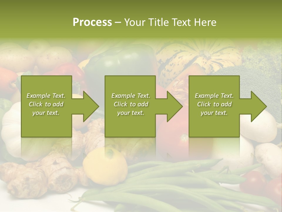A Bunch Of Different Types Of Vegetables On A Table PowerPoint Template