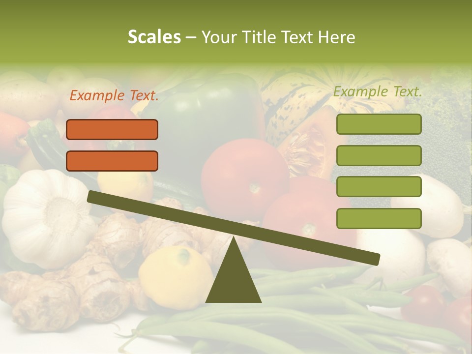 A Bunch Of Different Types Of Vegetables On A Table PowerPoint Template
