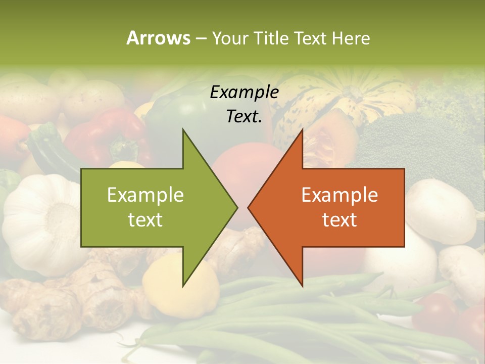 A Bunch Of Different Types Of Vegetables On A Table PowerPoint Template