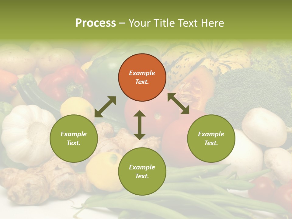 A Bunch Of Different Types Of Vegetables On A Table PowerPoint Template
