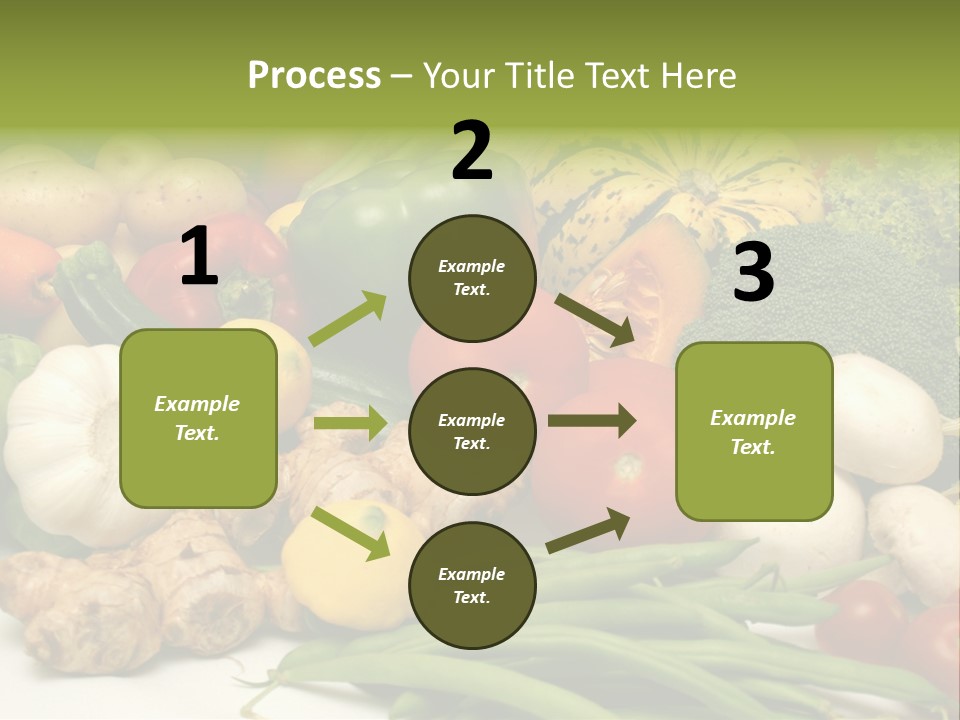 A Bunch Of Different Types Of Vegetables On A Table PowerPoint Template