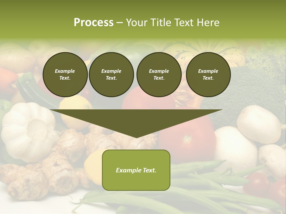 A Bunch Of Different Types Of Vegetables On A Table PowerPoint Template