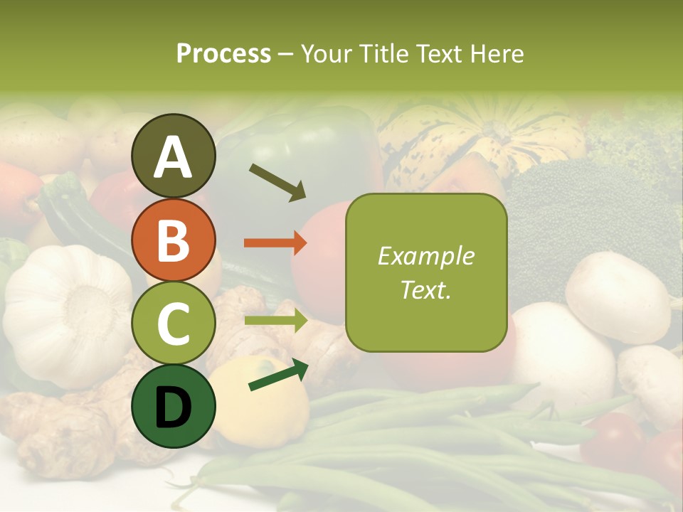 A Bunch Of Different Types Of Vegetables On A Table PowerPoint Template