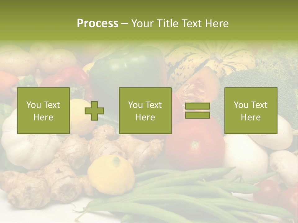 A Bunch Of Different Types Of Vegetables On A Table PowerPoint Template